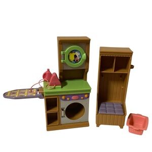 Loving Family Laundry Room H7216 2005 Mattel Fisher Price Dollhouse Furniture